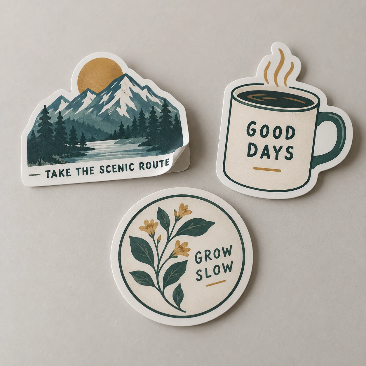 Printed custom stickers